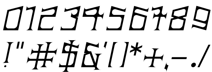 ArDeck Italic Font OTHER CHARS