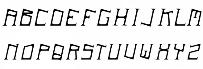 ArDeck Italic Fonte MAIÚSCULAS