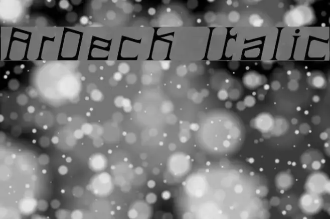 ArDeck Italic Example 1