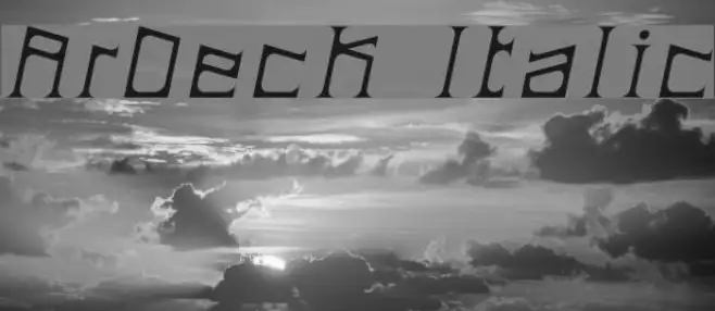 ArDeck Italic Example 2