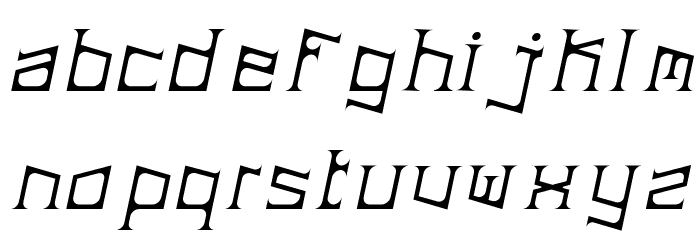 ArDeck Italic Font LOWERCASE