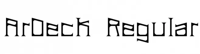 ArDeck Regular  تنزيل الخطوط