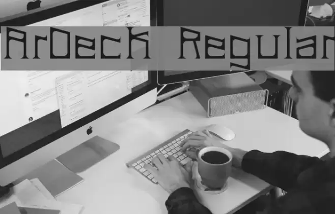 ArDeck Regular Font examples