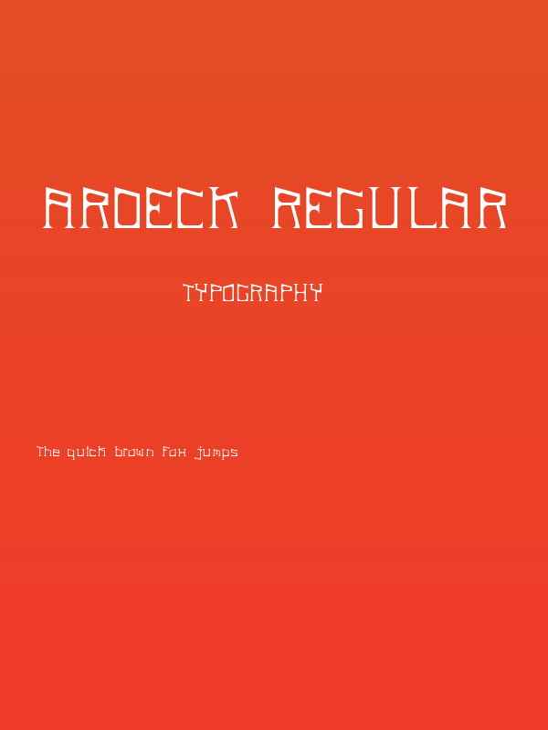 ArDeck Regular Poster