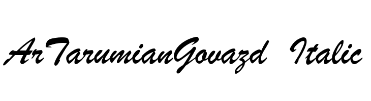 ArTarumianGovazd  Italic Font