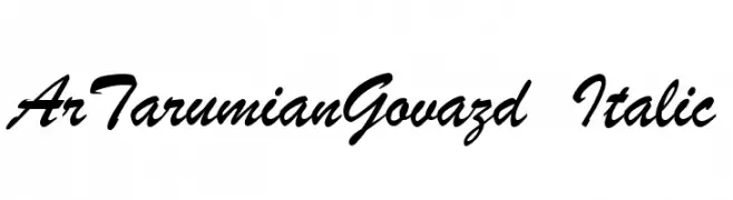 ArTarumianGovazd  Italic  Скачать бесплатные шрифты