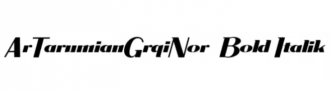 ArTarumianGrqiNor  Bold Italik  Frei Schriftart Herunterladen