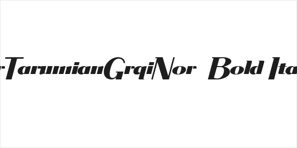 ArTarumianGrqiNor  Bold Italik Logo
