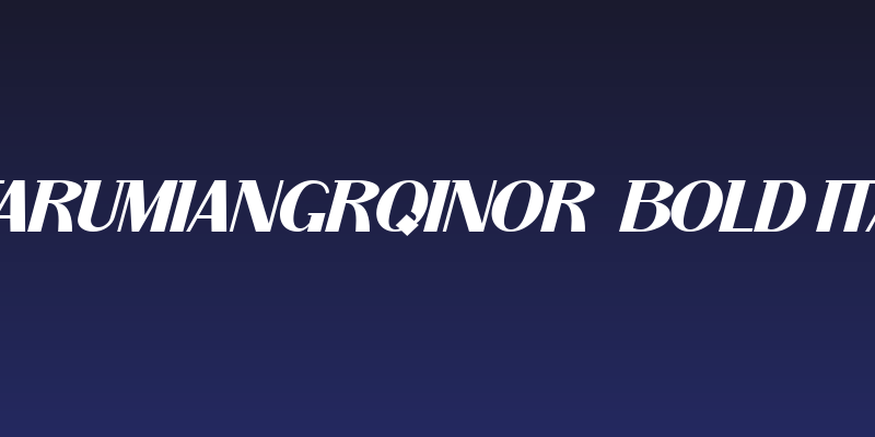 ArTarumianGrqiNor  Bold Italik Social Header