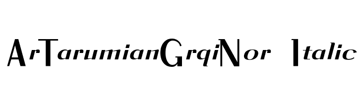 ArTarumianGrqiNor  Italic  नि: शुल्क फ़ॉन्ट्स डाउनलोड