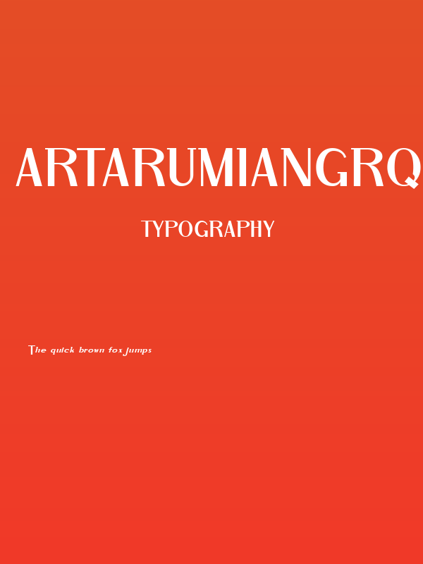 ArTarumianGrqiNor  Italic Poster