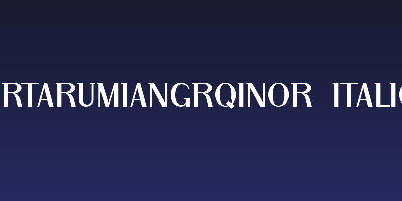 ArTarumianGrqiNor  Italic Social Header