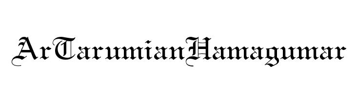 ArTarumianHamagumar Font