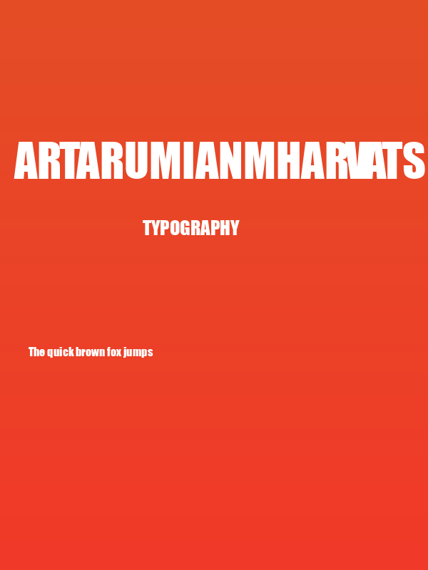 ArTarumianMHarvats Poster