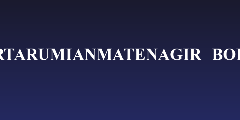 ArTarumianMatenagir  Bold Social Header