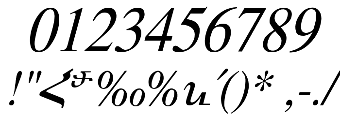 ArTarumianMatenagir Italic Font OTHER CHARS