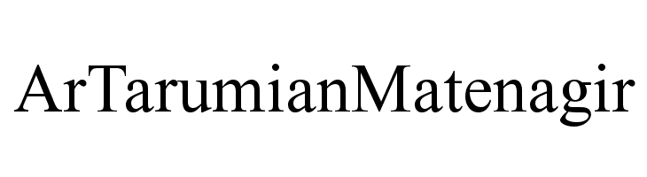 ArTarumianMatenagir Font