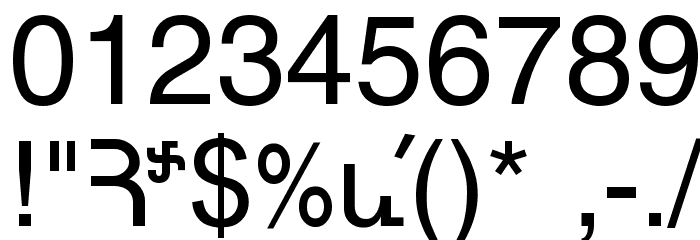ArTarumianNorMatenagir Font OTHER CHARS