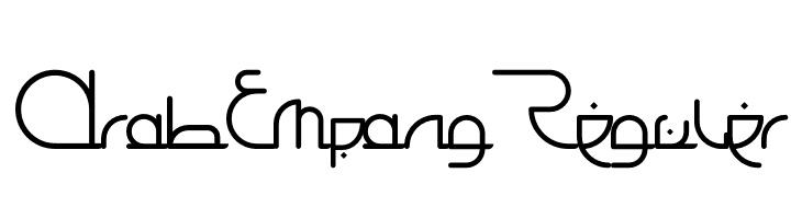 Arab Empang Reguler  Frei Schriftart Herunterladen