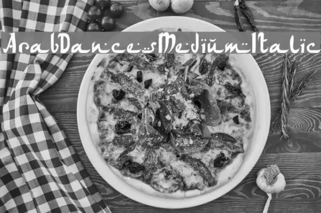 ArabDancesMediumItalic Example 3