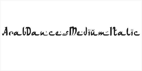 ArabDancesMediumItalic Logo
