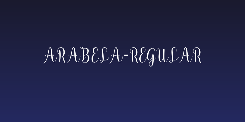 Arabela-Regular Social Header