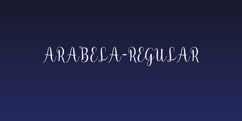 Arabela-Regular Social Header
