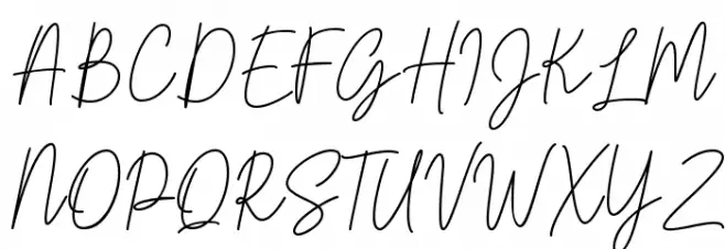 Arabellia Signature フォント 大文字