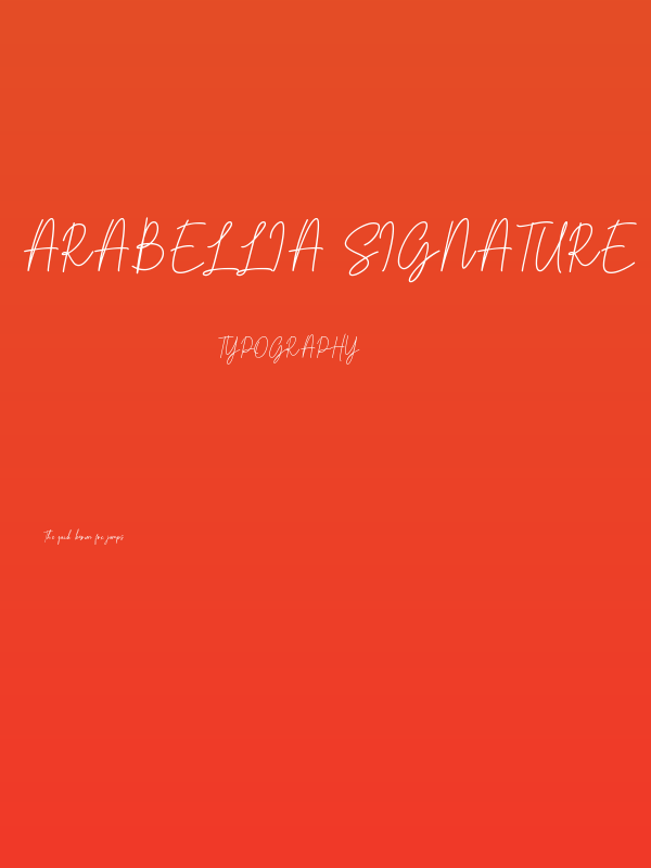 Arabellia Signature Poster