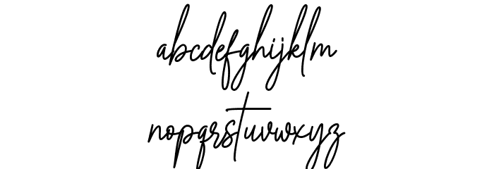 Arabellia Signature Font LOWERCASE