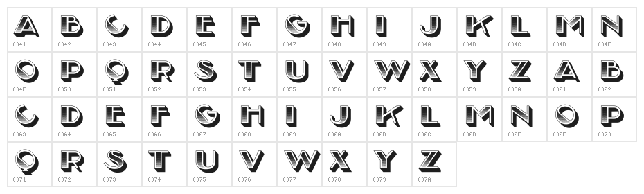 Arabeska Gradient Regular Character Map
