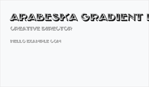 Arabeska Gradient Regular Business Card