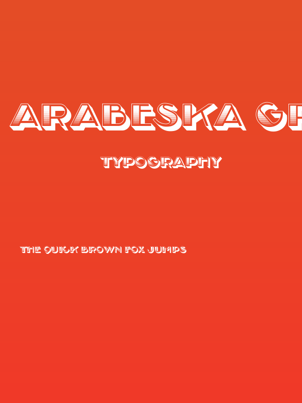 Arabeska Gradient Regular Poster