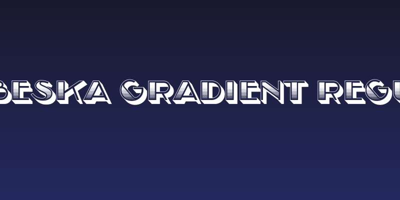 Arabeska Gradient Regular Social Header