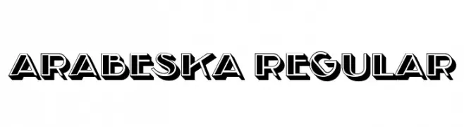 Arabeska Regular  font caratteri gratis