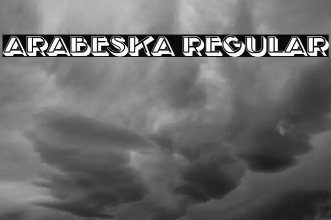 Arabeska Regular Font examples
