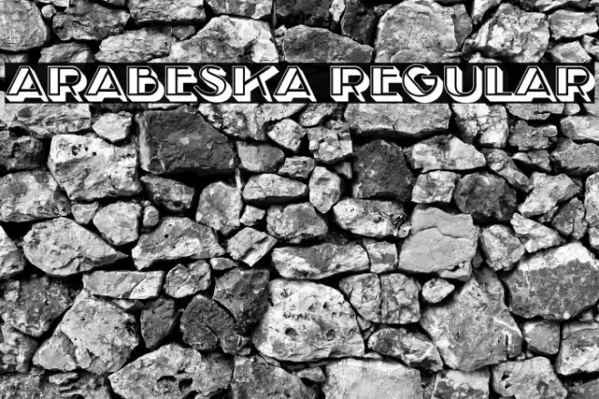 Arabeska Regular Font examples