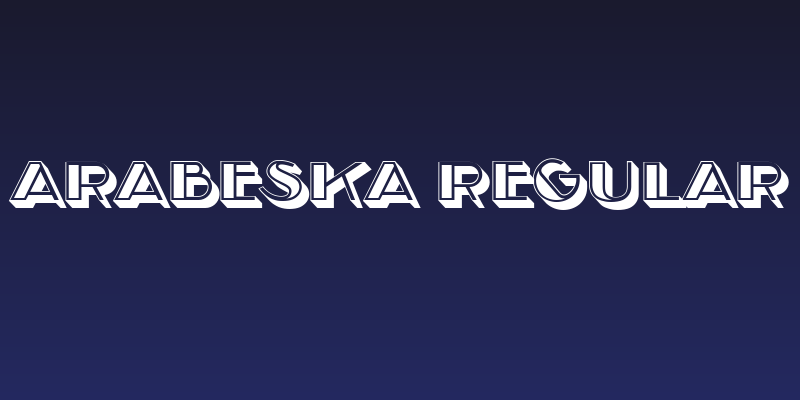 Arabeska Regular Social Header