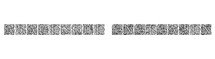 Arabesque Initialen Font