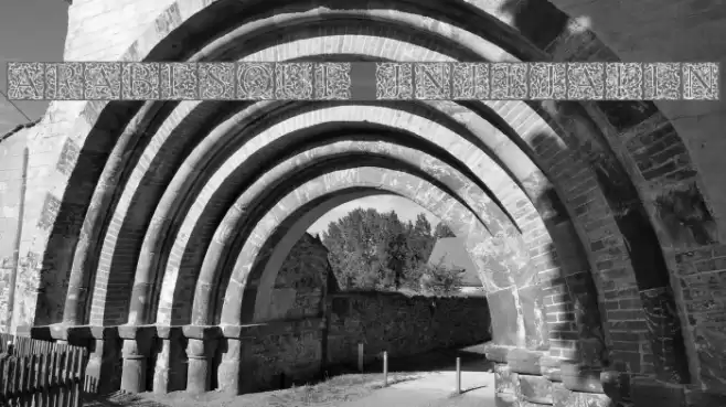 Arabesque Initialen Шрифта examples