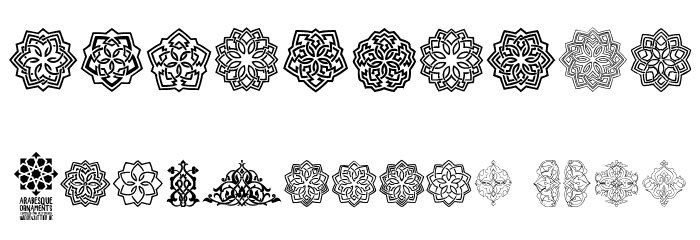 Arabesque Ornaments Font OTHER CHARS