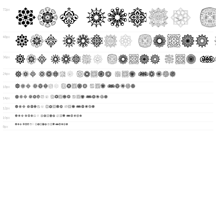 Arabesque Ornaments Waterfall