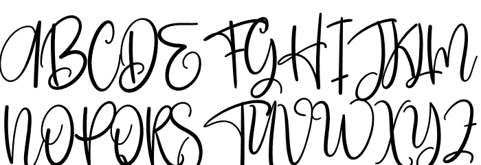 Arabesque Font UPPERCASE