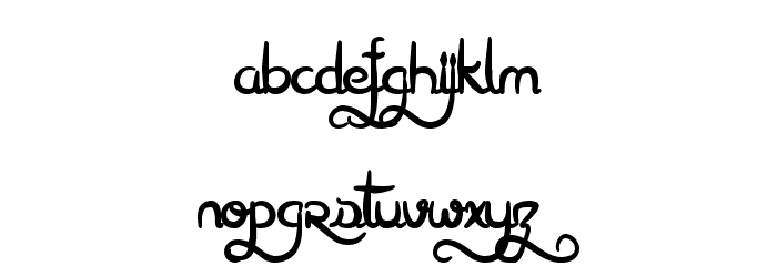 Arabia Font LOWERCASE