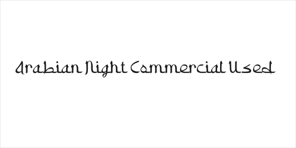 Arabian Night Commercial Used Logo