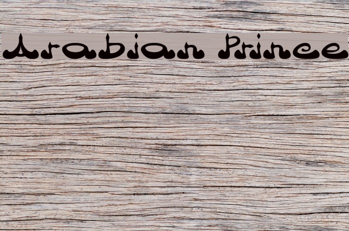 Arabian Prince Font examples