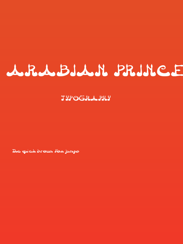 Arabian Prince Poster