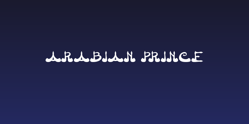 Arabian Prince Social Header