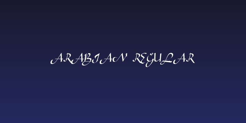 Arabian Regular Social Header