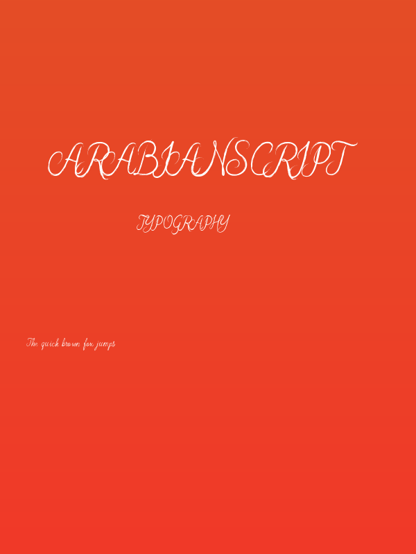 ArabianScript Poster